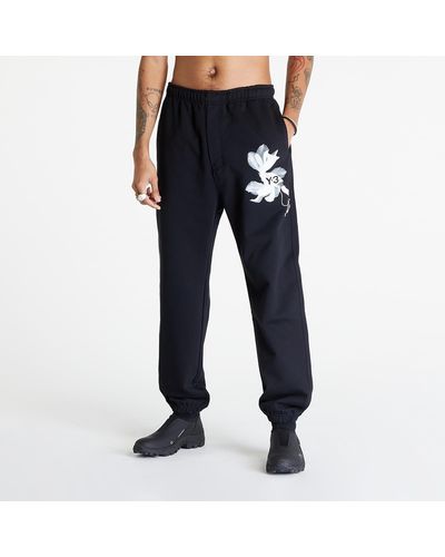 Y-3 Graphic French Terry Pants - Blue