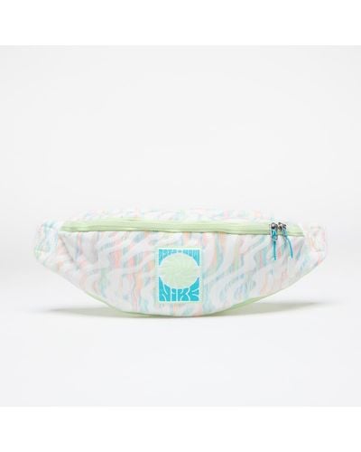 Nike Heritage fanny pack white/ barely volt/ dusty cactus - Blu