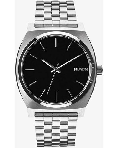 Nixon Time Teller Silver/ Black - Zwart
