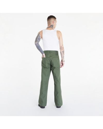 Raf Simons Wide Fit Denim Workwear Pants Khaki - Green