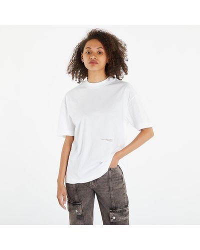 Calvin Klein Jeans Back Floral Graphic T-Shirt - White