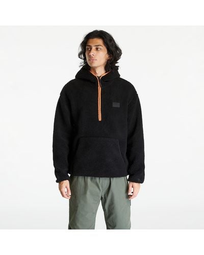 Calvin Klein Jeans Sherpa Half-Zip Hoodie - Black