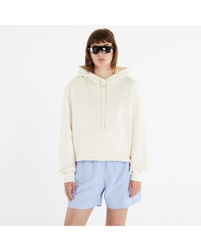 Nike Sportswear modern fleece oversized french terry hoodie pure/ sesame - Bianco