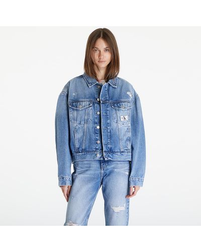 Calvin Klein Jeans Boxy Denim Jacket - Blauw