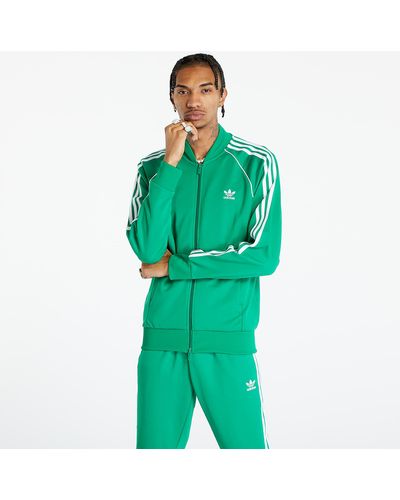 adidas Originals Adidas Superstar Track Top Green/ White - Grün