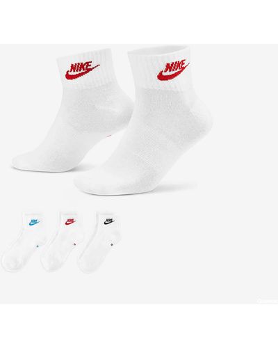 Nike Everyday essential ankle socks 3-pack - Bianco