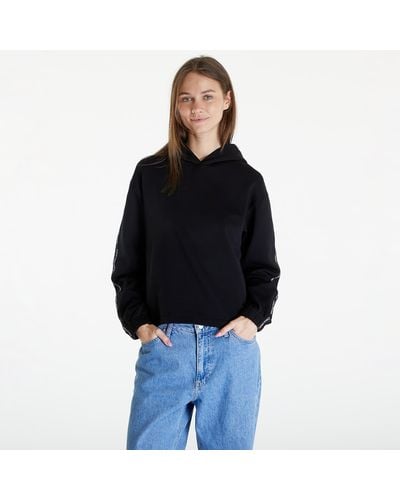 Calvin Klein Jeans Logo Elastic Hoodie - Black
