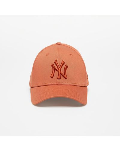 KTZ New York Yankees League Essential 39thirty Fitted Cap Peach - Orange