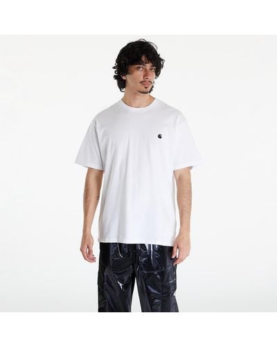 Carhartt Short Sleeve Madison T-shirt Unisex White/ Black - Wit