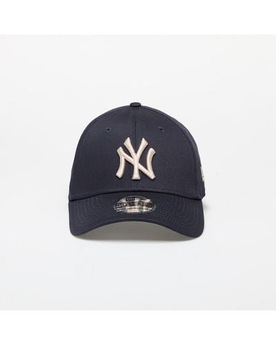 KTZ New York Yankees League Essential 39thirty Stretch Fit Cap Navy/ Stone - Blue