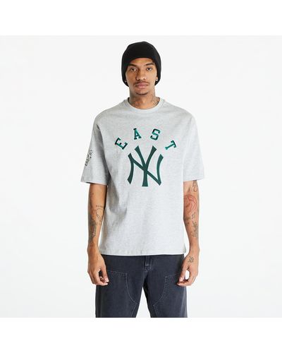 KTZ New York Yankees Oversized T-shirt Unisex Gray - White