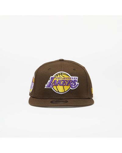 KTZ Los Angeles Lakers Repreve 9fifty Snapback Cap Walnut/ True Purple - Brown