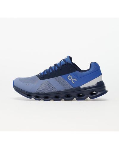 On Shoes M Cloudrunner Shale/ Cobalt - Blue