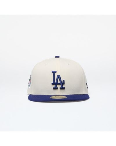 KTZ Los Angeles Dodgers 59Fifty Fitted Cap Light Cream/ Official Team Color - Blu