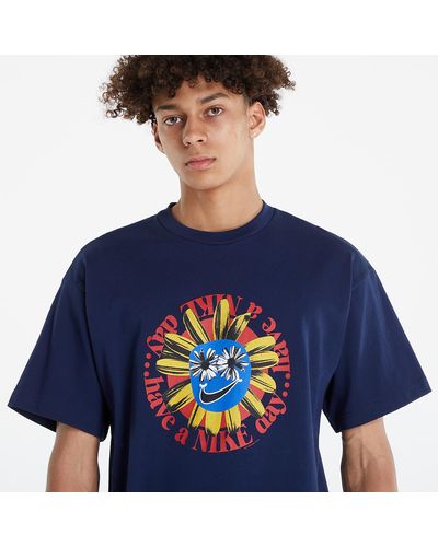 Nike Short Sleeve T-Shirt College Navy - Blau