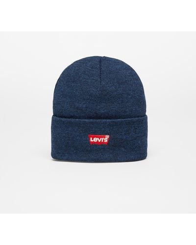 Levi's Batwing Embroidered Beanie Melange - Blue