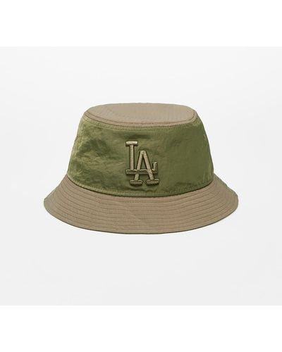 KTZ Los Angeles Dodgers Multi Texture Tapered Bucket Hat New Olive - Green