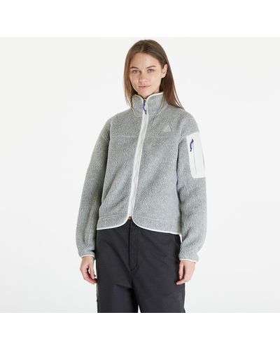 Nike Acg "arctic wolf" polartec® oversized fleece full-zip jacket sea glass/ sea glass/ summit white - Grau