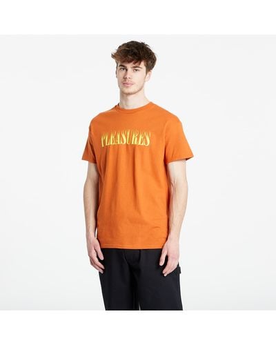 Pleasures Crumble T-shirt Texas - Orange