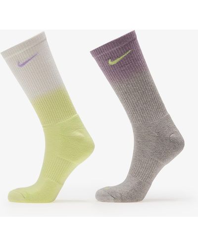Nike Everyday plus cushioned crew socks 2-pack - Gris