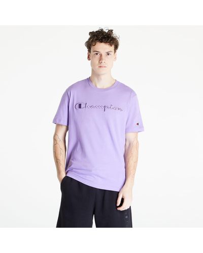 Champion Crewneck t-shirt purple - Viola