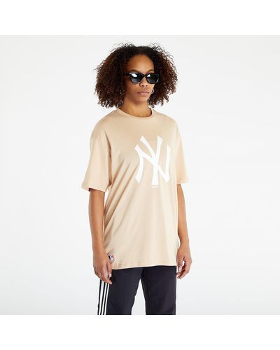 KTZ New York Yankees Mlb League Essential Oversized T-shirt Light - Natural