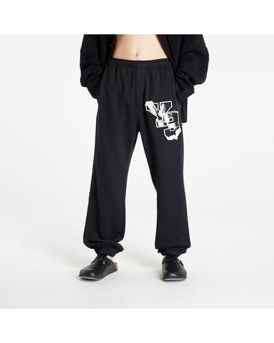 Y-3 Graphic french terry pants - Schwarz