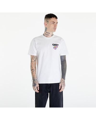 Obey Obey Floral Garden T-Shirt - White