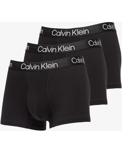 Calvin Klein Structure Cotton Trunk 3-Pack - Black