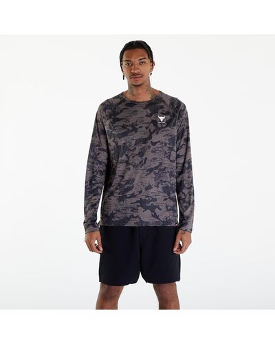 Under Armour Project Rock Isochill Long Sleeve T-shirt Fresh Clay/ White - Blue
