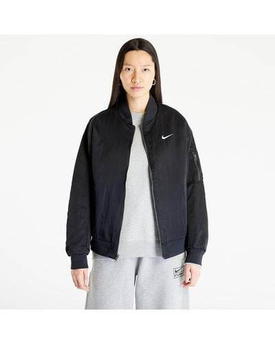Nike Sportswear varsity bomber jacket black/ black/ white - Schwarz