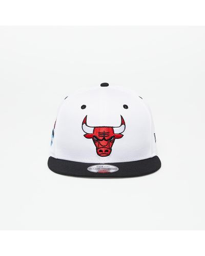 KTZ Chicago Bulls Crown Patch 9fifty Snapback Cap Optic / Black - White
