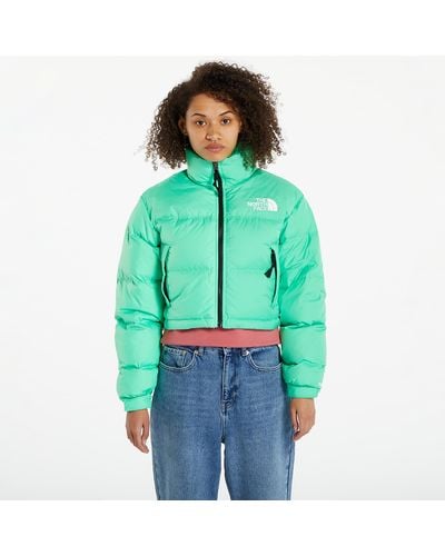 The North Face Cropped Nuptse Jacket - Green