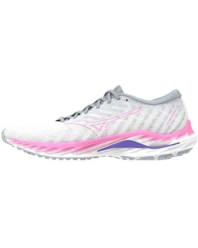 Mizuno Sneakers Wave Inspire 19 Swhite/ H-vpink/ Ppunch Us 7.5 - Multicolor