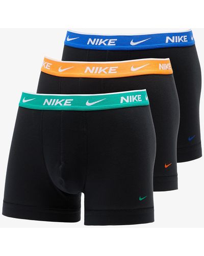 Nike Dri-fit everyday cotton stretch trunk 3-pack - Blau
