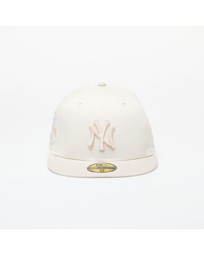 KTZ New York Yankees White Crown 59fifty Fitted Cap Ivory/ Stone