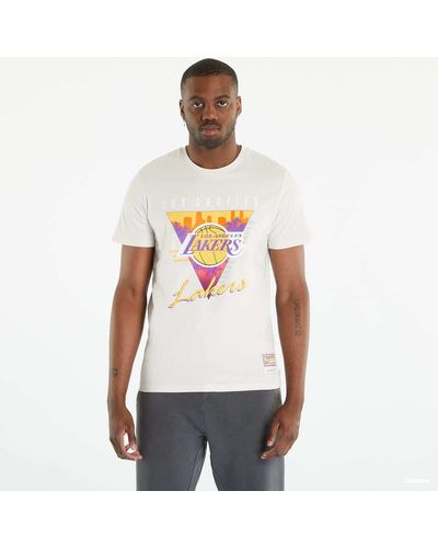 Mitchell & Ness Nba Final Seconds Tee Lakers - Wit