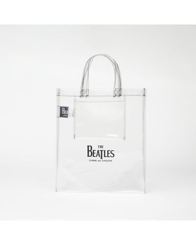 COMME DES GARÇONS PLAY Comme Des Garçons X The Beatles Shopper Bag Clear - White