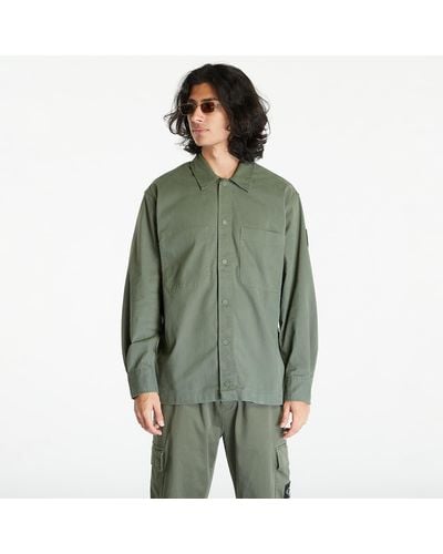 Calvin Klein Jeans Topstitch Woven Shirt - Green
