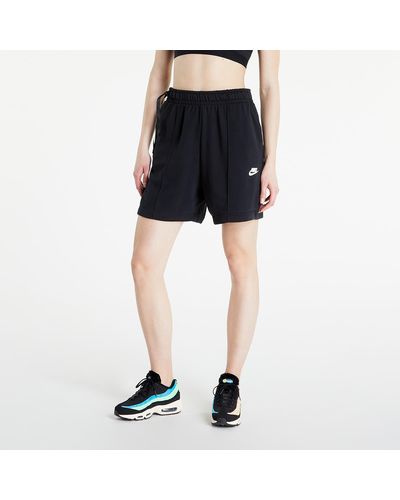 Nike Sportswear french terry fleece high-rise shorts - Schwarz