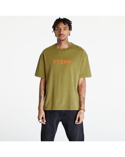 Footshop Ftshp Halftone T-shirt Unisex Khaki - Green