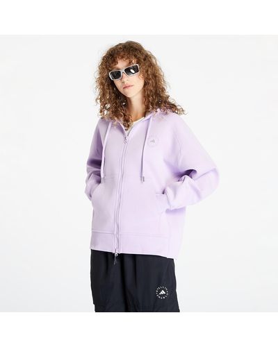 adidas Originals Adidas by stella mccartney full-zip hoodie purple glow - Lila