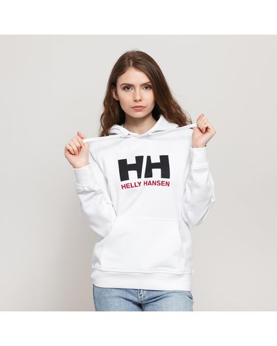 Helly Hansen W hh logo hoodie - Bianco