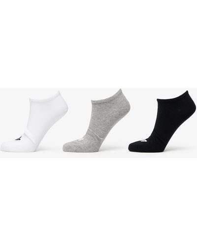 adidas Originals Adidas trefoil liner socks 3-pack white/ black/ mgreyh - Weiß