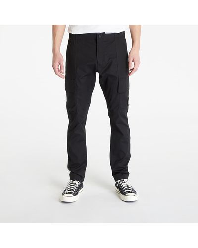 Calvin Klein Jeans skinny washed cargo woven pants black - Schwarz