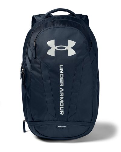 Under Armour Hustle 5.0 Backpack Navy/ Academy/ Silver - Blue