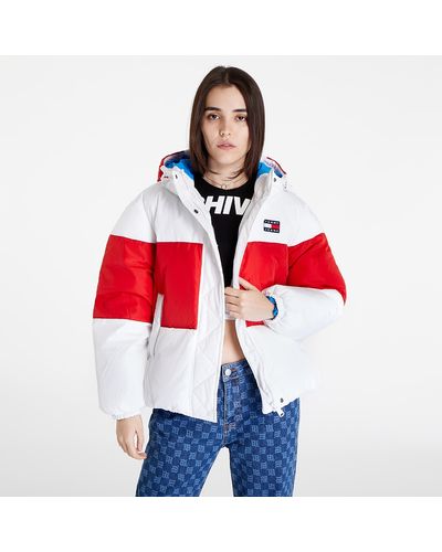 Tommy Hilfiger Tommy Jeans Shiny Badge Puffer - Red