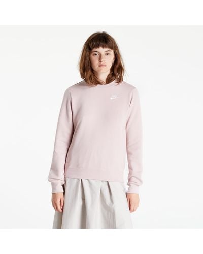 Nike Sportswear club fleece crewneck sweatshirt pink