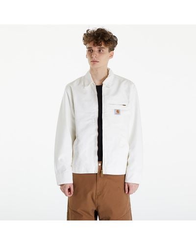Carhartt Detroit jacket unisex wax/ wax rinsed - Weiß