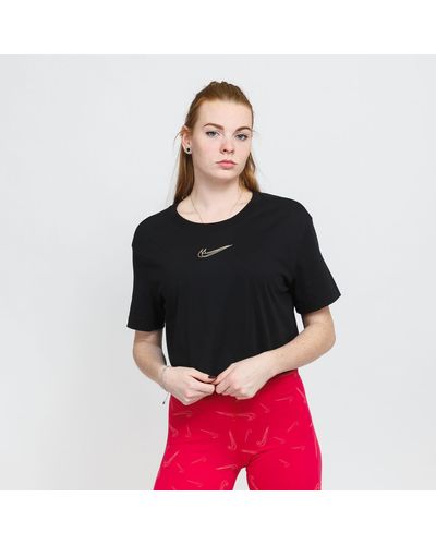 Nike Sportswear crop short sleeve tee - Schwarz